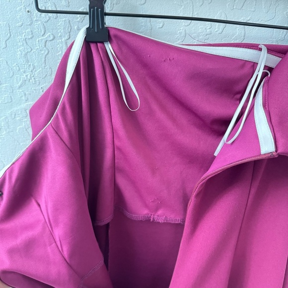 Marina Pink Purple Off Shoulder Fit Flare Midi Dress XS - Picture 6 of 8